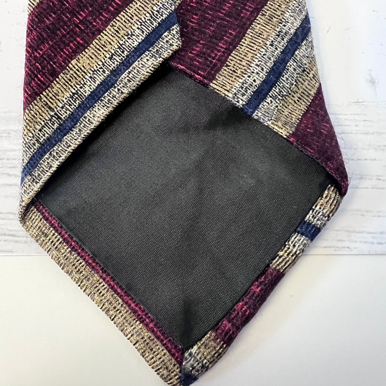 Textured fabric with a geometric pattern on a white background