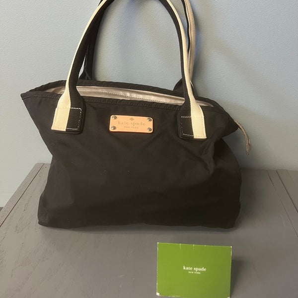 Kate Spade Black White Bon Shopper