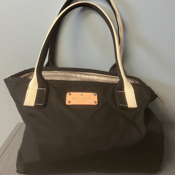 Kate Spade Black White Bon Shopper