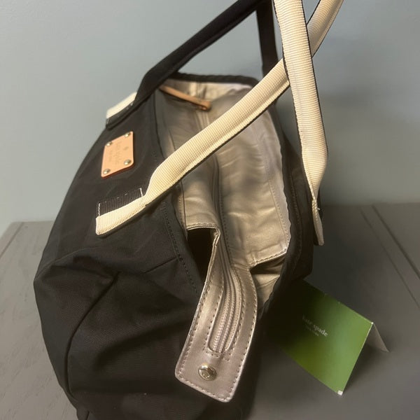 Kate Spade Black White Bon Shopper