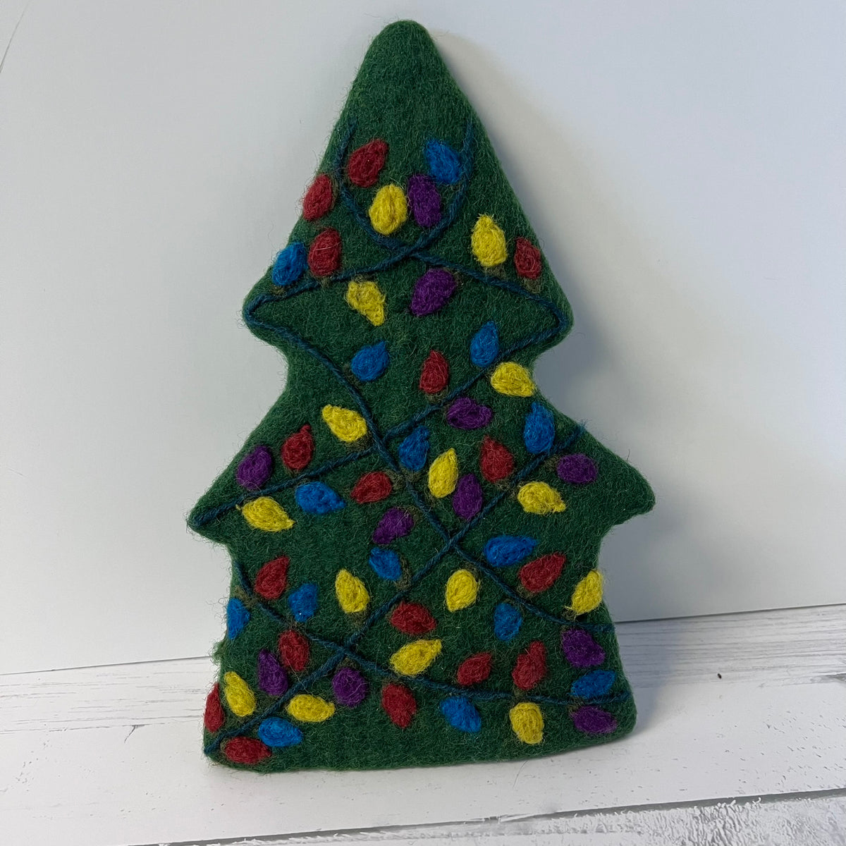 Lilliput Wool Felt Christmas Tree Wine Bottle Topper Holiday Gift Decoration