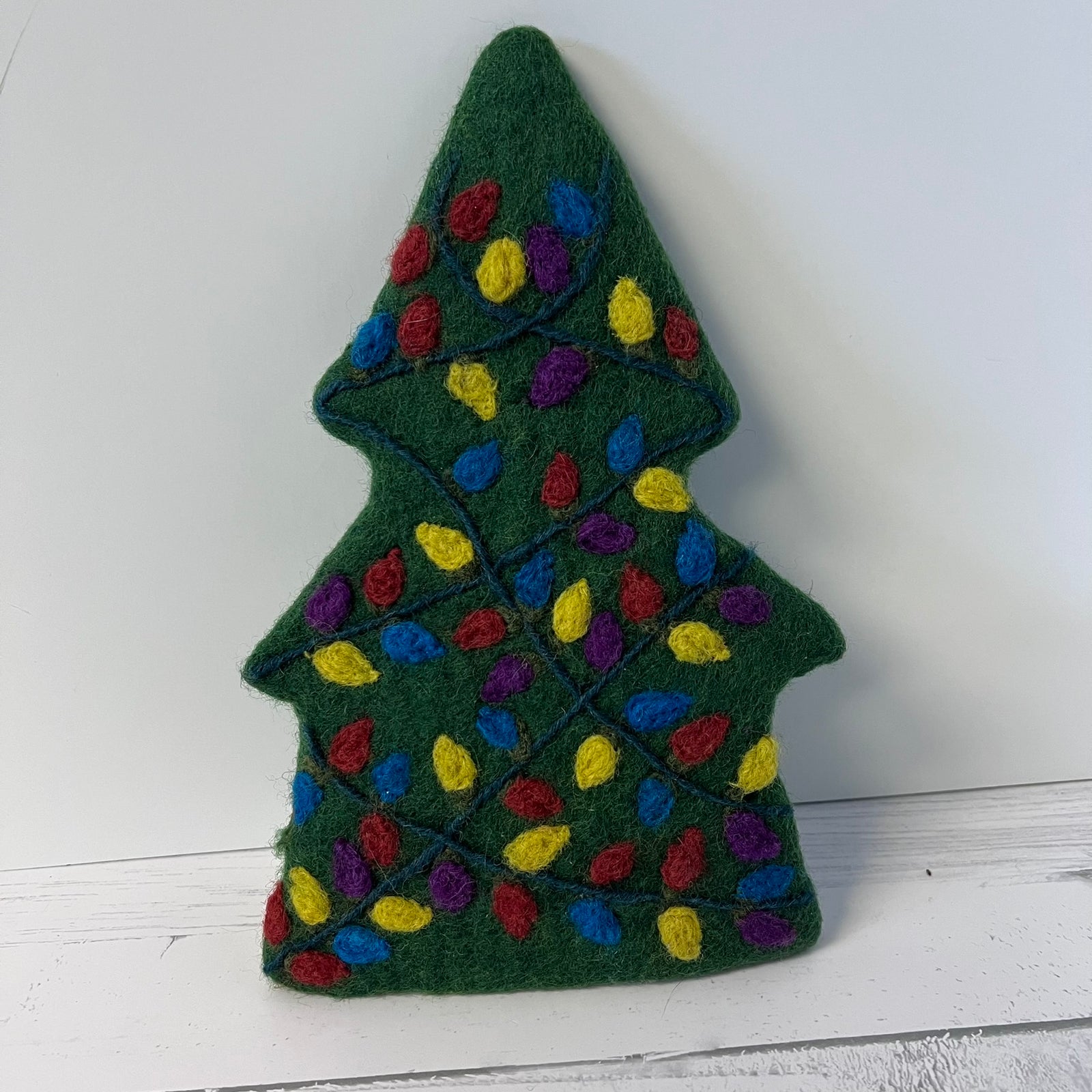 Lilliput Wool Felt Christmas Tree Wine Bottle Topper Holiday Gift Decoration