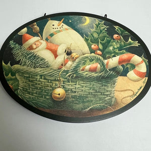 Marjolein Bastin Four Season Welcome Sign Wood Two Sided 1999