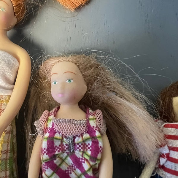 Melissa and Doug Miniature Dollhouse People Bendable Wooden 