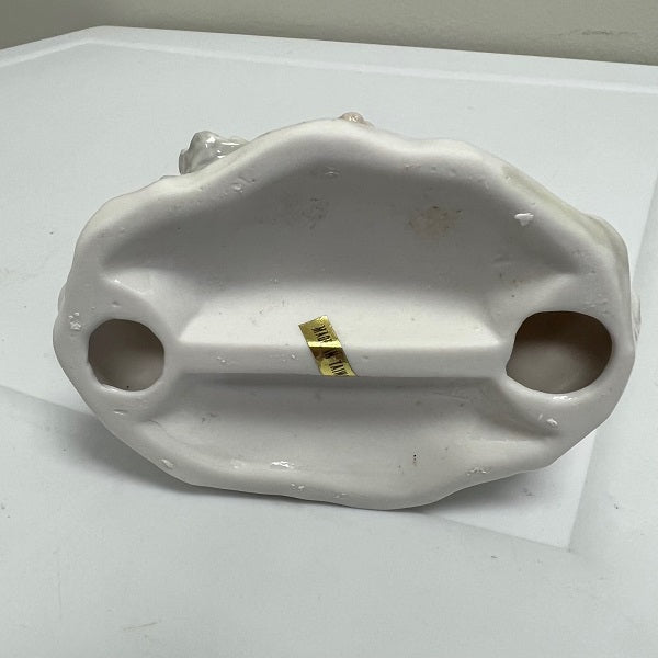 Porcelain Boy Figurine Soft Blue 7 inch