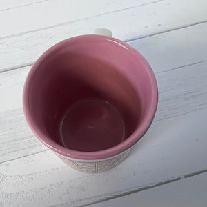 pink inside coffee mug view