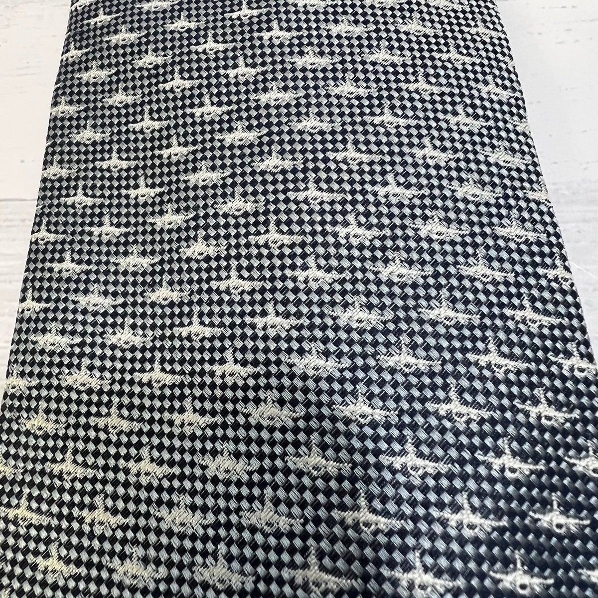 R.O.K. Air Force Silk Tie Jet Fighter Military Necktie