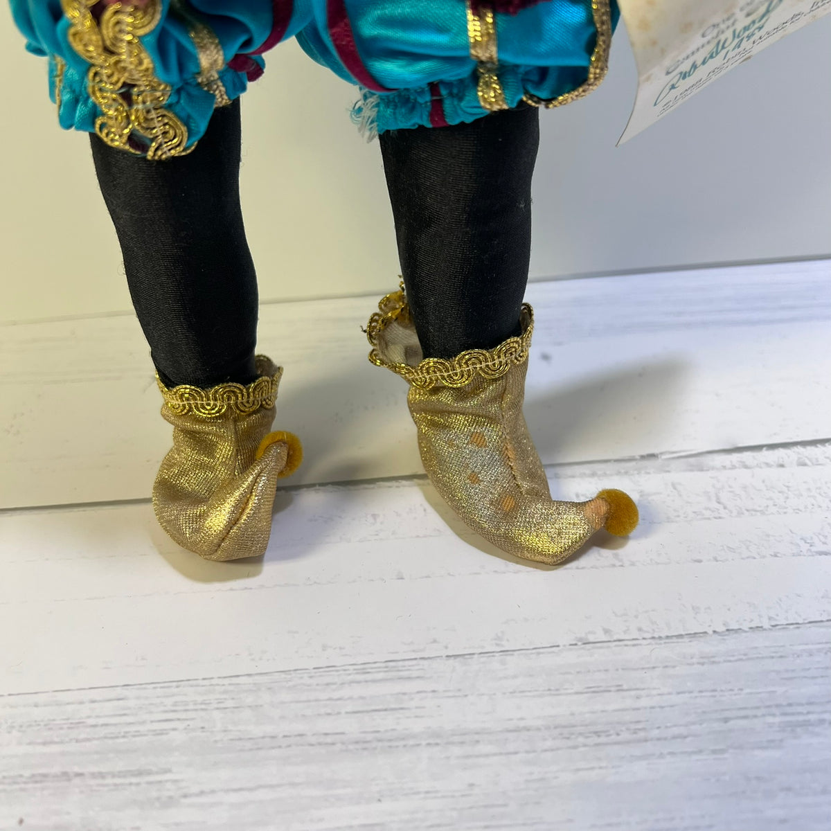 Robin Woods Amuse Doll 1988 14 Vinyl Jester Doll with Blue Hair