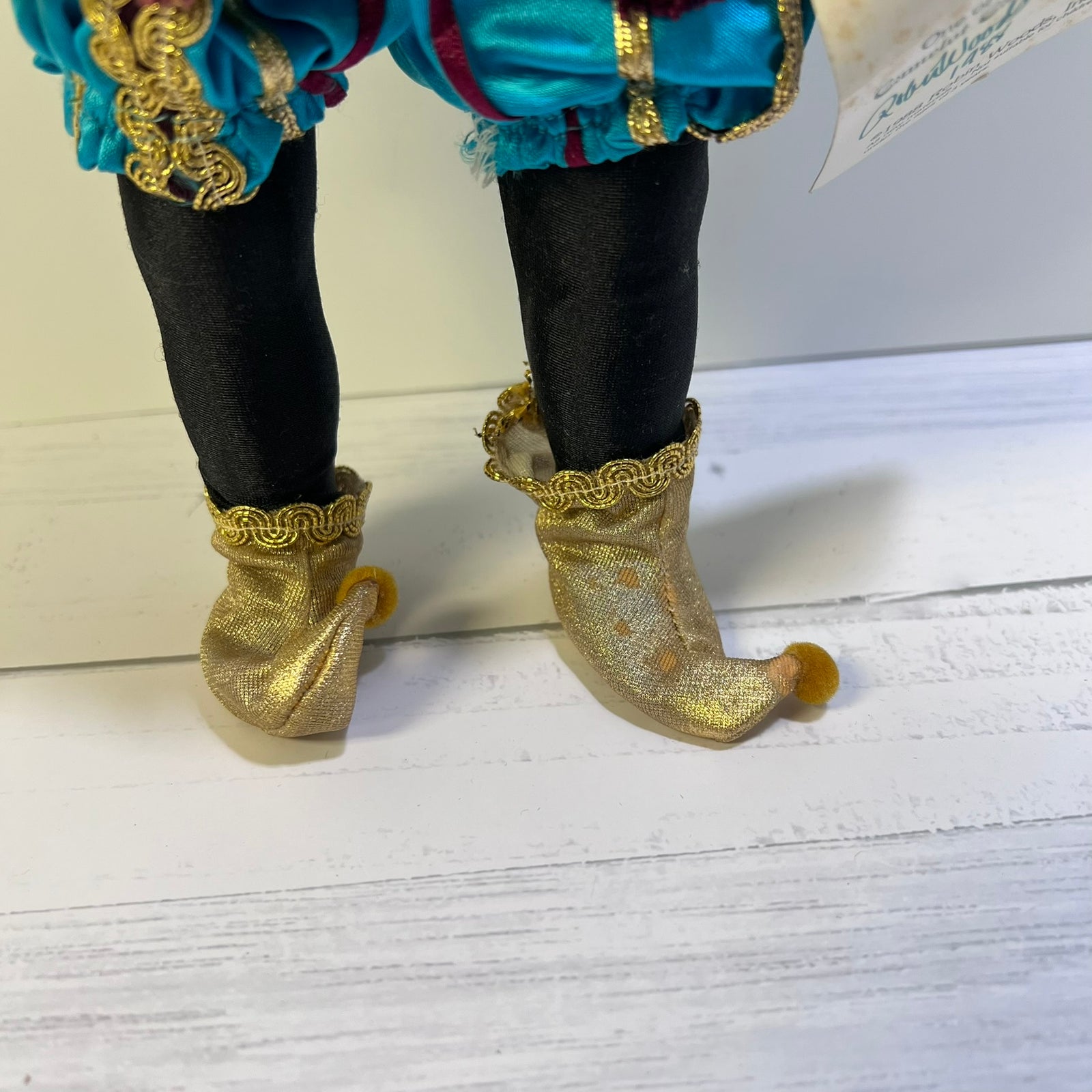 Robin Woods Amuse Doll 1988 14 Vinyl Jester Doll with Blue Hair