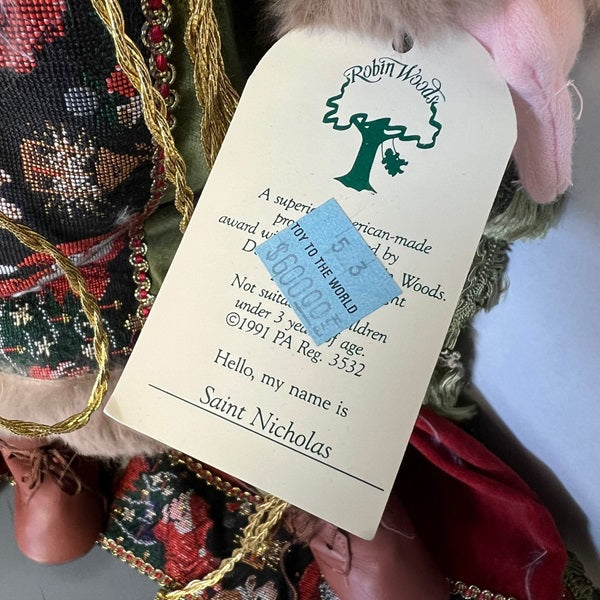 Robin Woods Saint Nicholas 18 inch The 1991 Christmas Collection Doll 