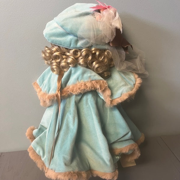 Robin Woods Vinyl Doll Blue Outfit Blond Hair Blue Eyes 14 inch