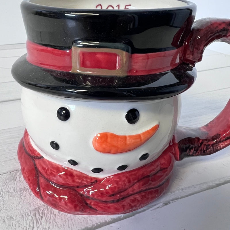St. Nicholas Square Snowman Mug 2015 Yuletide Victorian
