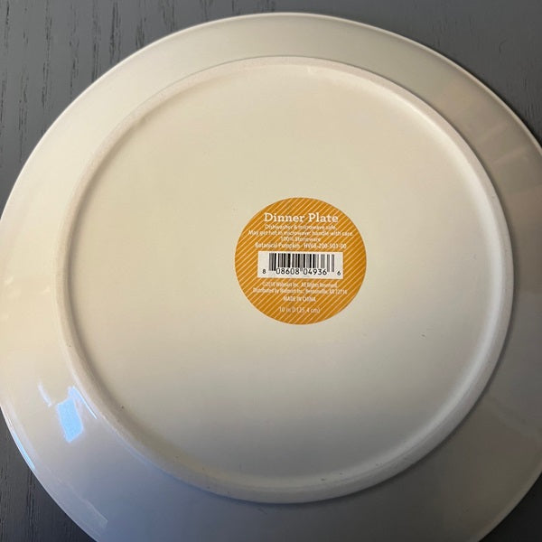 Stoneware Harvest Dinner Plate Harvest Pumpkin 10in