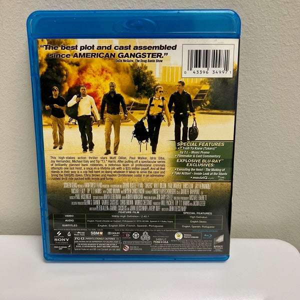 Takers Blu ray DVD Home Movie PG-13