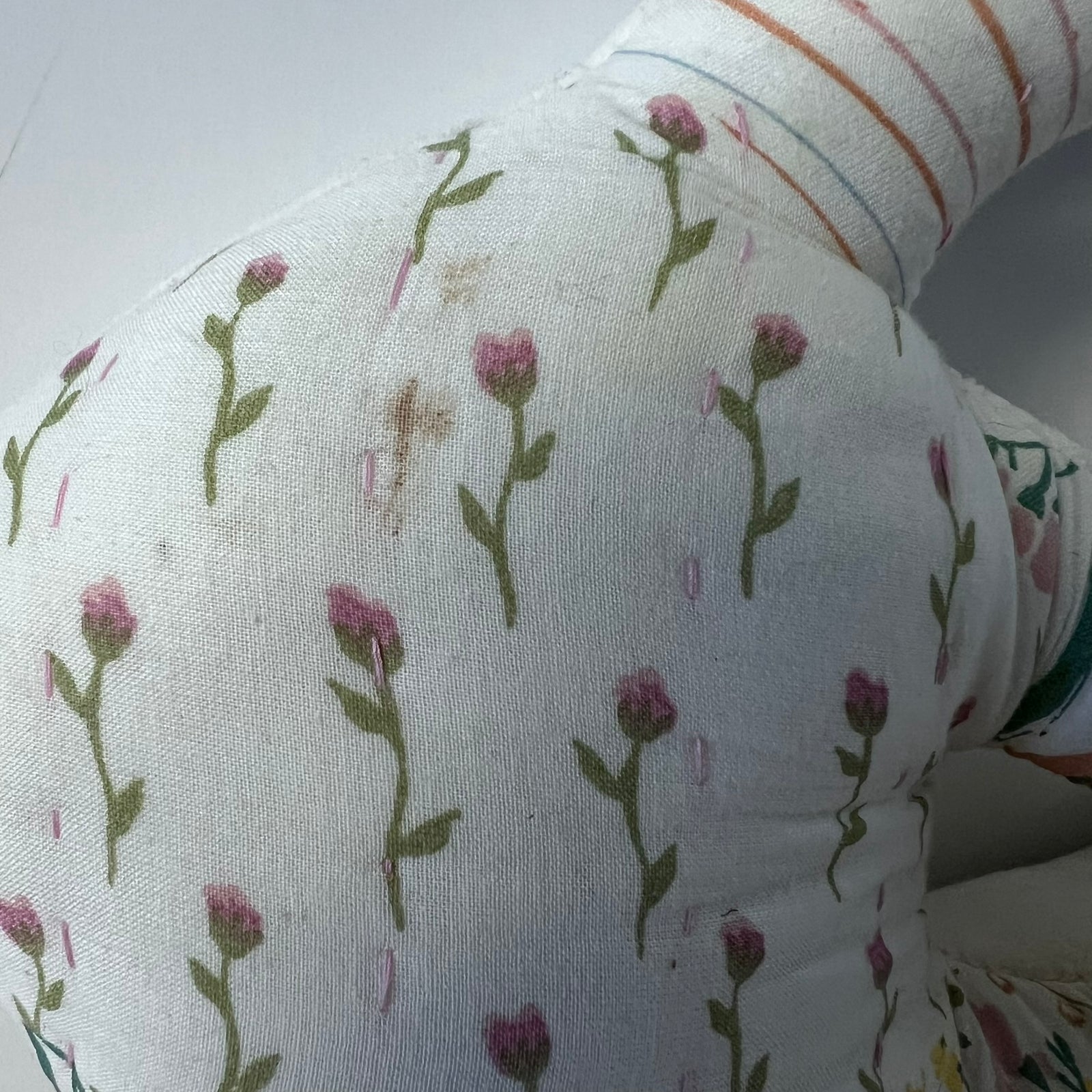 Target Threshold Bunny Rabbit Decorative Pillow Floral Quilted Cottagecore Easter 2023