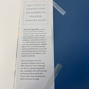 Book with text on a blue background