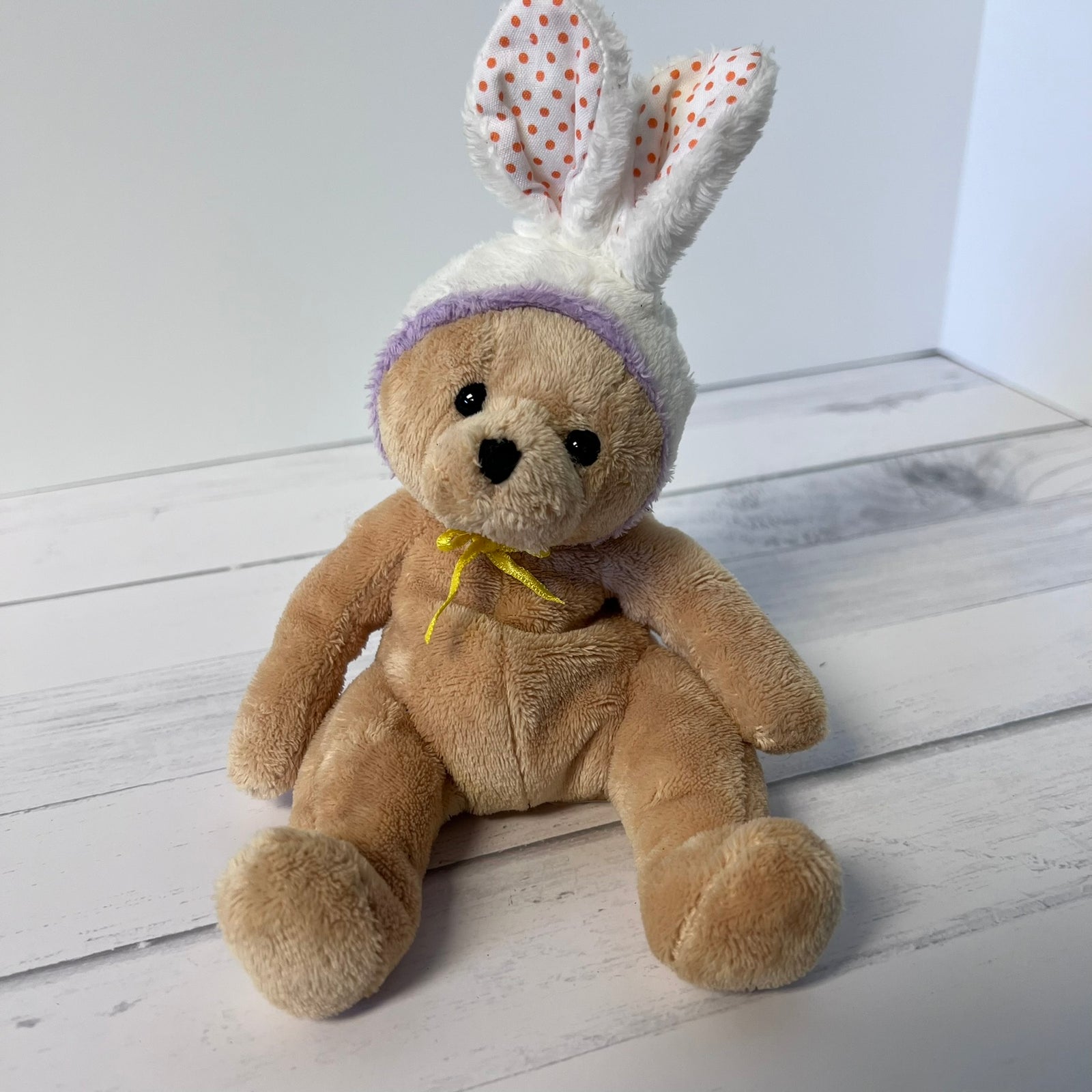 Ty Beanie Baby Springston the Bear Easter Bunny Costume Plush 2007