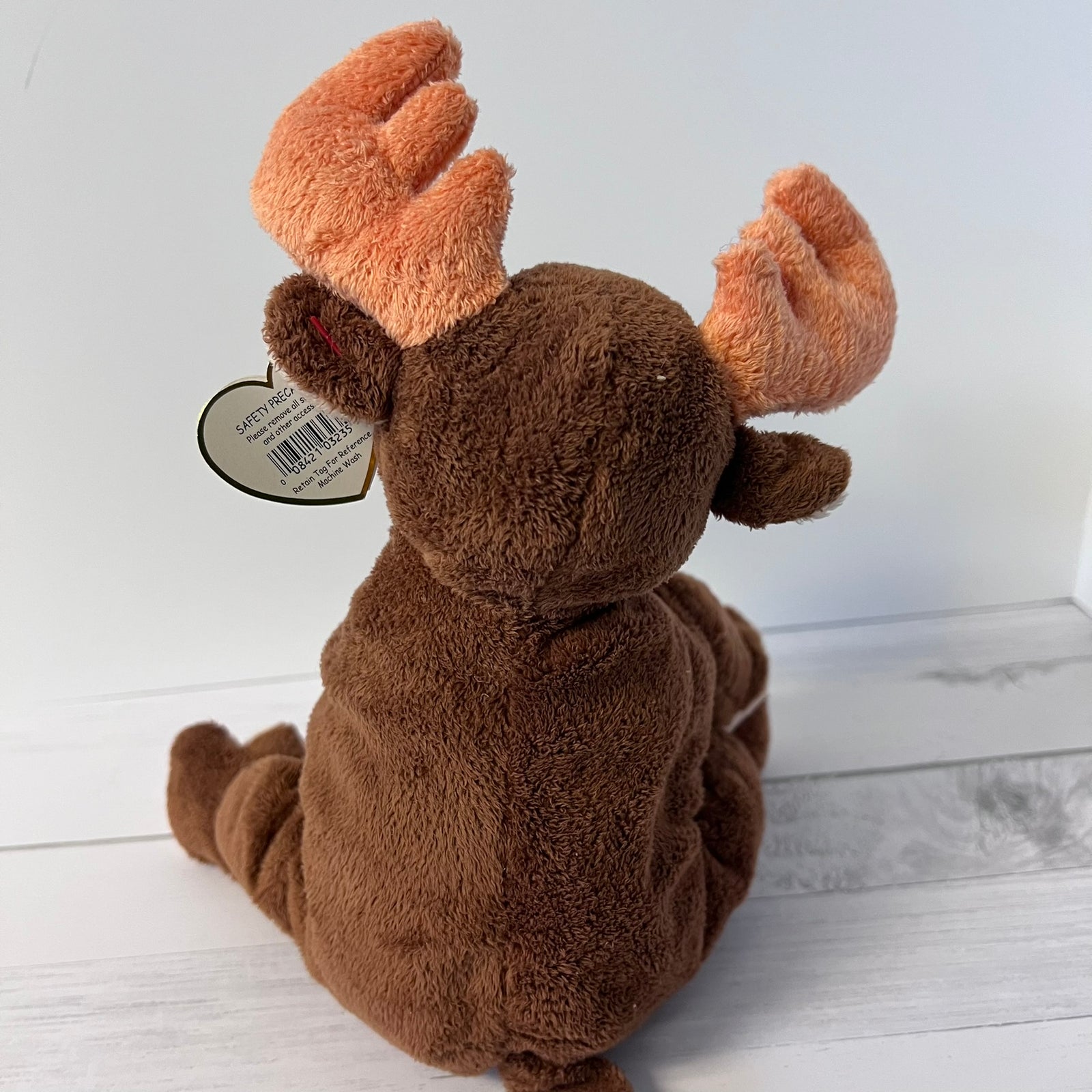 Ty Pluffies Lumpy the Moose Plush 2003 13" TyLux Stuffed Animal