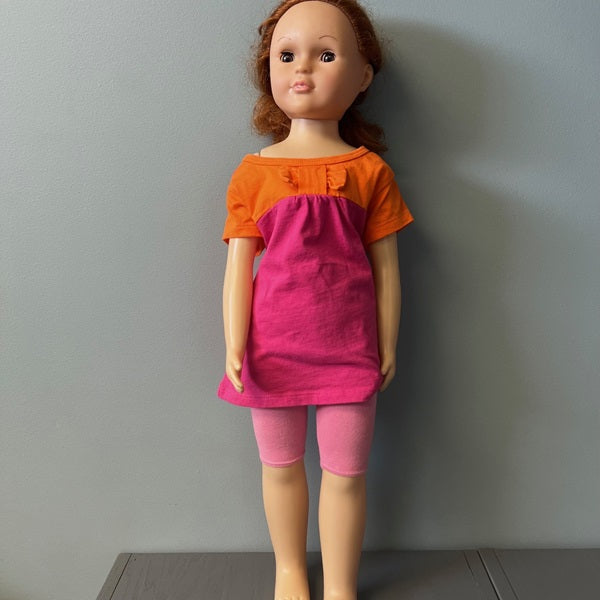Uneeda Doll Hard Plastic Wispy Walkers Doll Vintage 26 inch Red Hair Doll 
