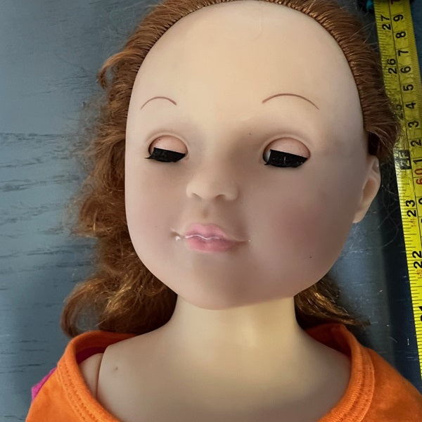 Uneeda Doll Hard Plastic Wispy Walkers Doll Vintage 26 inch Red Hair Doll 