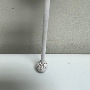 Vintage Jester On A Stick Ornament Porcelain Head 7"