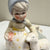 Vintage Mary Had A Little Lamb Figurine 6in Blue and White