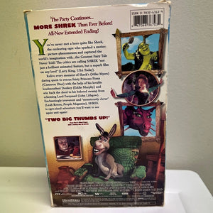 Vintage Shrek VHS Video Tape Mike Myers Dream Works