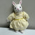 Yellow Russ Porcelain Bunny 5inch Rabbit Decoration Figurine