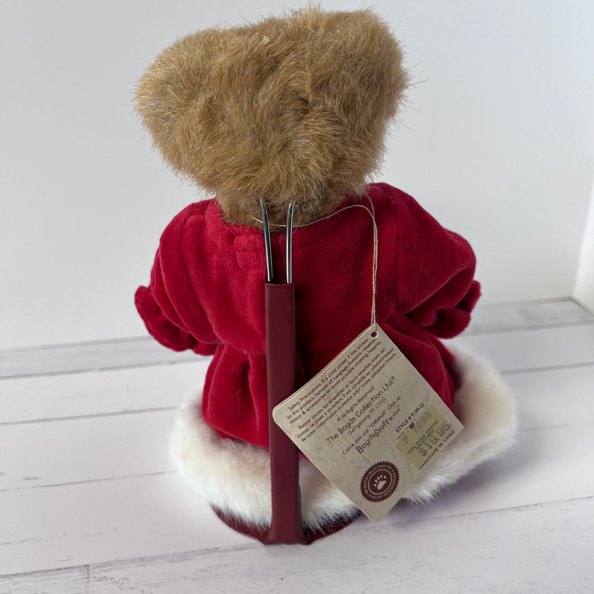 back view boyds bear with stand
