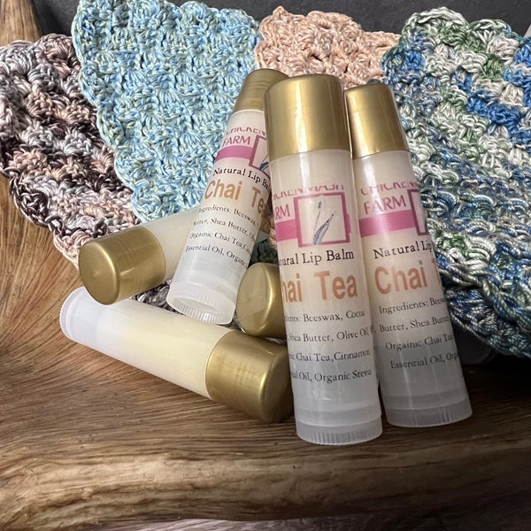Chai Tea Luxury Lip Balm - Organic Tea & Cinnamon Lip Treatmentai Tea Lip Balm