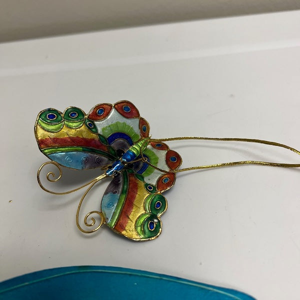 Butterfly Dragonfly Ornament Lot of 3