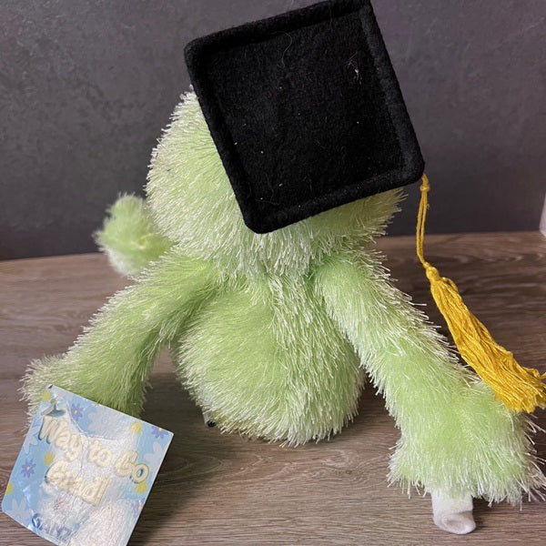 Gantz "Way To Go Grad" Graduation Frog Plush - 12" with Cap & Diploma