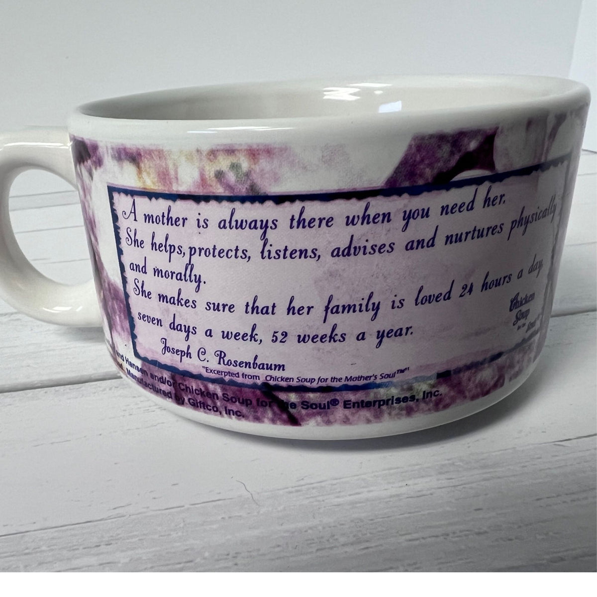 mother's day soup mug vintage