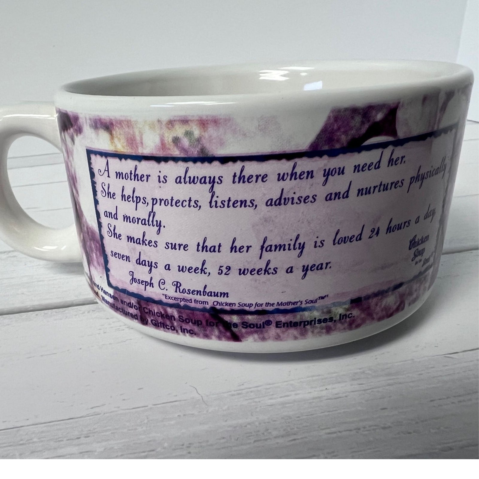 mother's day soup mug vintage