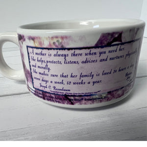 mother's day soup mug vintage