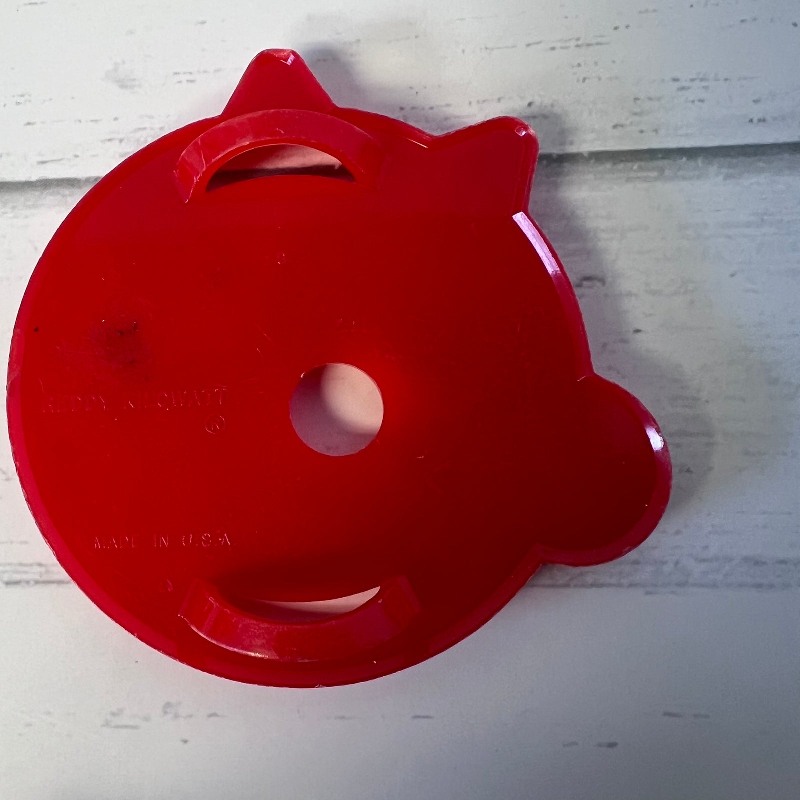 Vintage Reddy Kilowatt Cookie Cutter Red Plastic Electric Utility Mascot USA