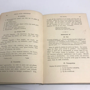 1915 Introductory French Prose Composition Book Francois