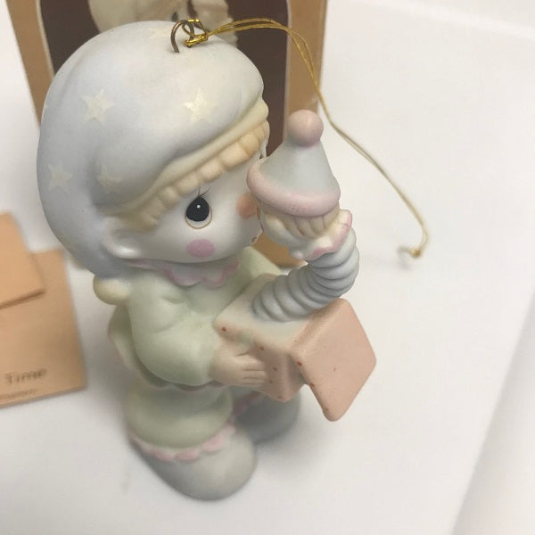 1988 Precious Moments God Sent You Just In Time Ornament