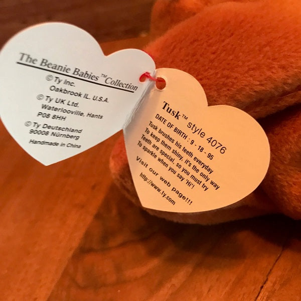 1995 Beanie Baby Tusk 