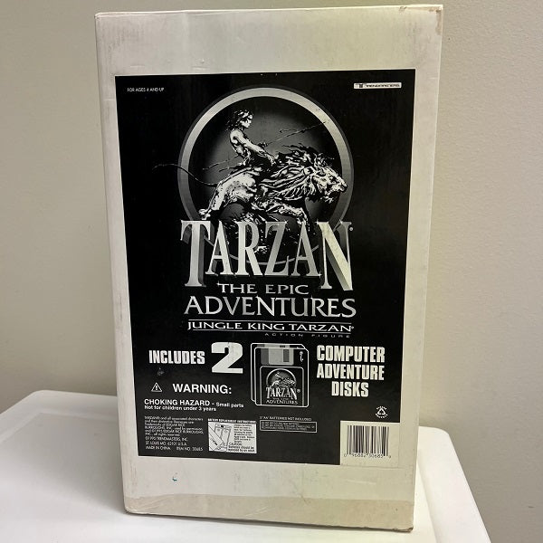 1995 Tarzan Epic Adventures 15in Tarzan Jungle King Action Figure NOS Disks