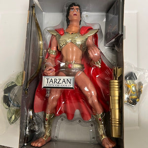1995 Tarzan Epic Adventures 15in Tarzan Jungle King Action Figure NOS Disks