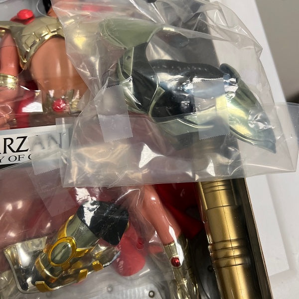 1995 Tarzan Epic Adventures 15in Tarzan Jungle King Action Figure NOS Disks