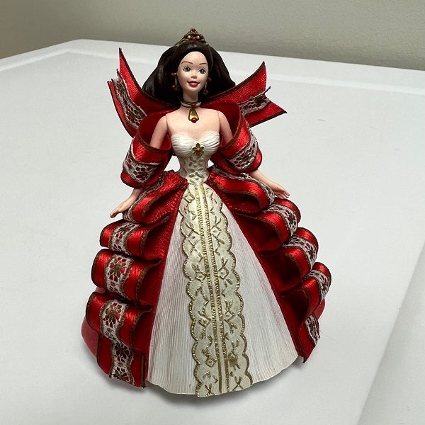 1997 Hallmark Holiday Barbie Ornament Red Dress