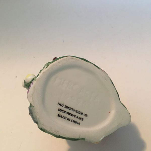 Vintage Bunny Rabbit Mushroom Garden Party Coffee/Tea Creamer