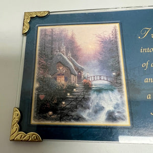 2002 Thomas Kinkade I Walked Into The Heart Of A Friend 3x4 Picture