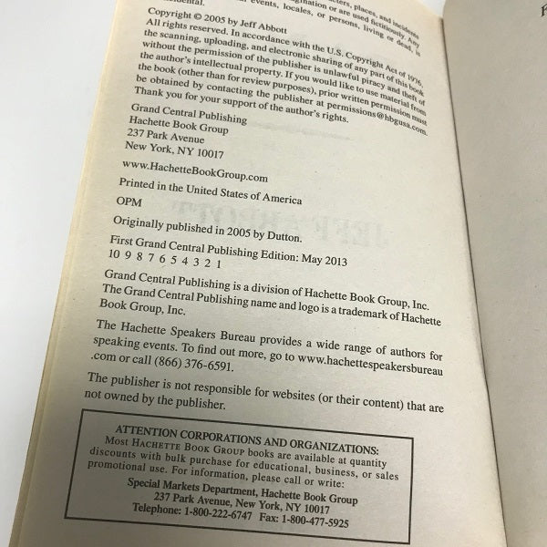 Jeff Abbott Panic Paperback Book