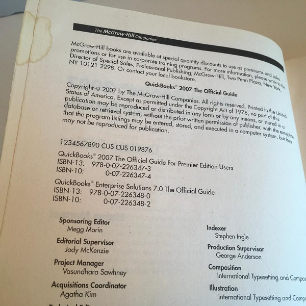 2007 QuickBooks Guide Paperback