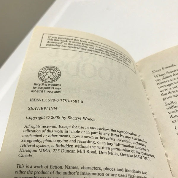 Sherryl Woods Seaview Inn Paperback Romance Novel