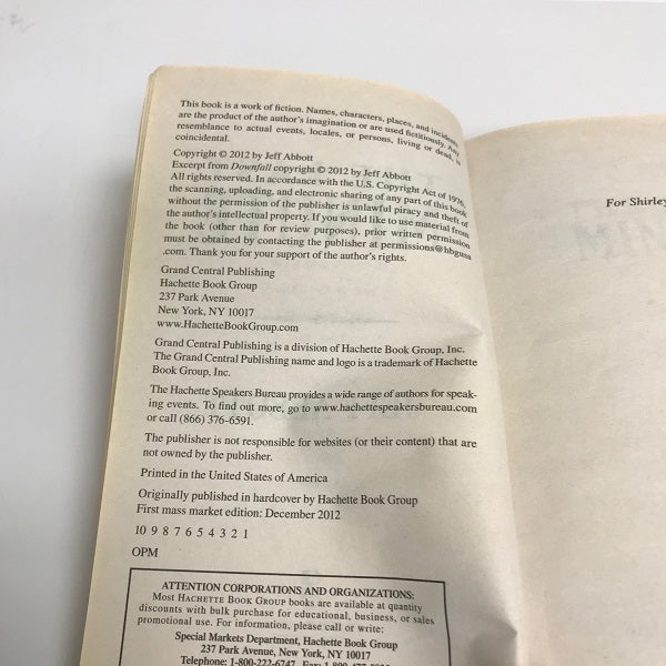 Jeff Abbott The Last Minute Paperback Book