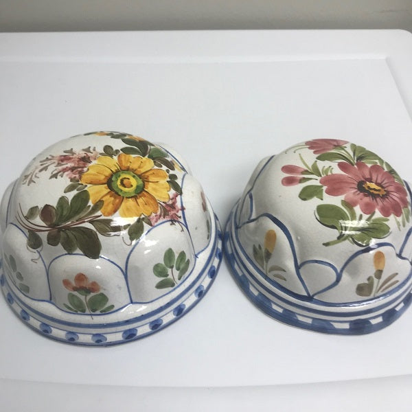 Vintage ABC Bassano Ceramiche Hand Painted Wall Hanging Dome Mold Italy